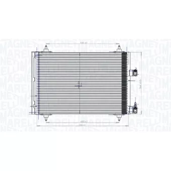 Condenseur, climatisation MAGNETI MARELLI 350203849000