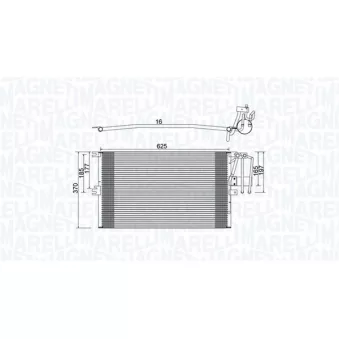 Condenseur, climatisation MAGNETI MARELLI 350203896000