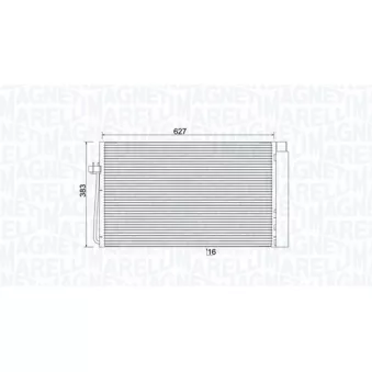 Condenseur, climatisation MAGNETI MARELLI 350203899000