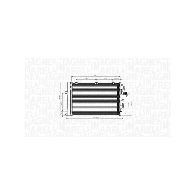 Condenseur, climatisation MAGNETI MARELLI 350203900000