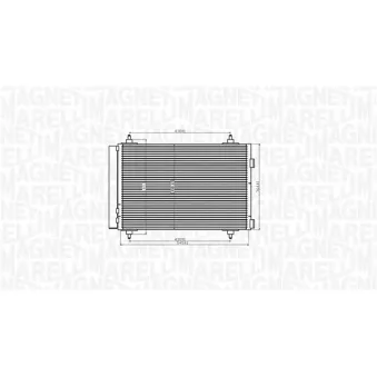 Condenseur, climatisation MAGNETI MARELLI 350203916000