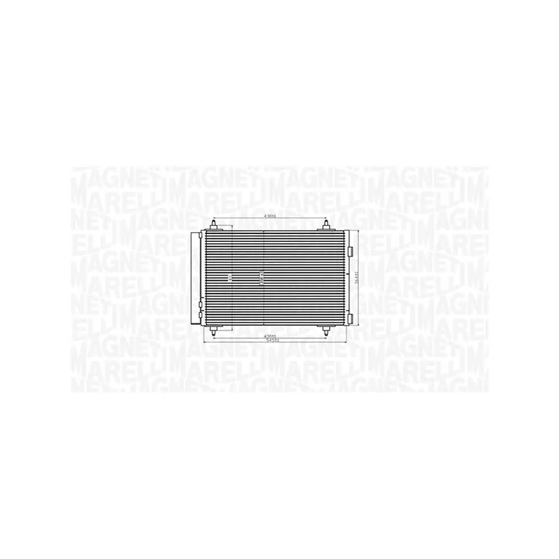 Condenseur, climatisation MAGNETI MARELLI 350203916000