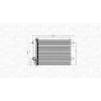 Condenseur, climatisation MAGNETI MARELLI 350203919000
