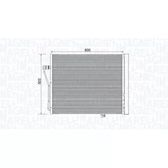 Condenseur, climatisation MAGNETI MARELLI 350203929000