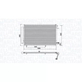 Condenseur, climatisation MAGNETI MARELLI