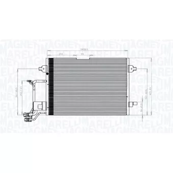 Condenseur, climatisation MAGNETI MARELLI 350203942000