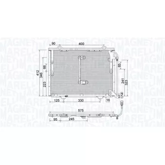Condenseur, climatisation MAGNETI MARELLI 350203945000