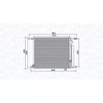 Condenseur, climatisation MAGNETI MARELLI 350203966000