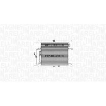 Condenseur, climatisation MAGNETI MARELLI