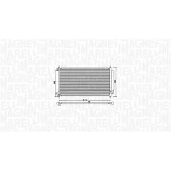 Condenseur, climatisation MAGNETI MARELLI 350203972000