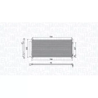 Condenseur, climatisation MAGNETI MARELLI