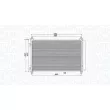 Condenseur, climatisation MAGNETI MARELLI 350203991000 - Visuel 2