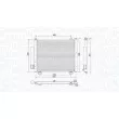 Condenseur, climatisation MAGNETI MARELLI 350203993000 - Visuel 1