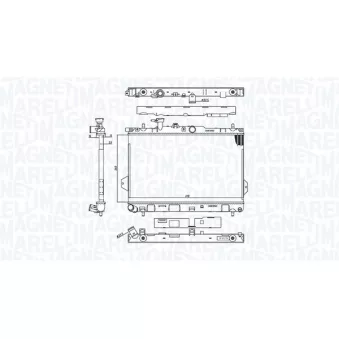 Radiateur, refroidissement du moteur MAGNETI MARELLI 350213110400