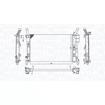 Radiateur, refroidissement du moteur MAGNETI MARELLI