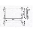 Radiateur, refroidissement du moteur MAGNETI MARELLI 350213131200 - Visuel 2