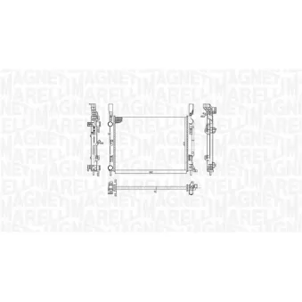 Radiateur, refroidissement du moteur MAGNETI MARELLI 350213142600