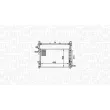 Radiateur, refroidissement du moteur MAGNETI MARELLI 350213151700 - Visuel 2