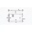 Radiateur, refroidissement du moteur MAGNETI MARELLI 350213152300 - Visuel 1