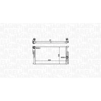 Radiateur, refroidissement du moteur MAGNETI MARELLI 350213155100