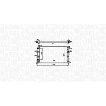 Radiateur, refroidissement du moteur MAGNETI MARELLI 350213161700