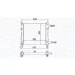Radiateur, refroidissement du moteur MAGNETI MARELLI 350213161900 - Visuel 2