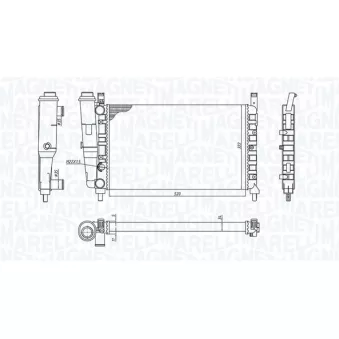 Radiateur, refroidissement du moteur MAGNETI MARELLI 350213172400