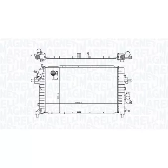 Radiateur, refroidissement du moteur MAGNETI MARELLI