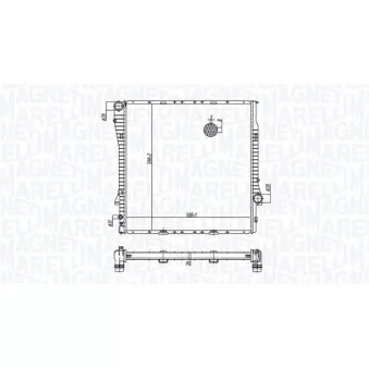 Radiateur, refroidissement du moteur MAGNETI MARELLI