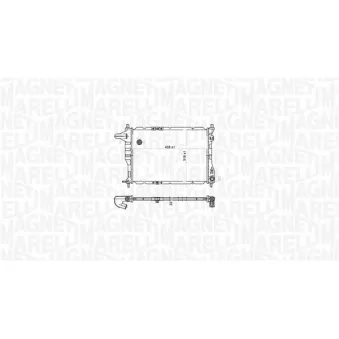 Radiateur, refroidissement du moteur MAGNETI MARELLI 350213177900