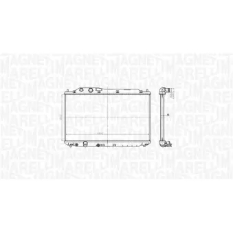 Radiateur, refroidissement du moteur MAGNETI MARELLI