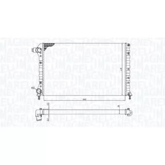 Radiateur, refroidissement du moteur MAGNETI MARELLI 350213179000