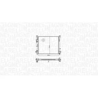 Radiateur, refroidissement du moteur MAGNETI MARELLI 350213179300