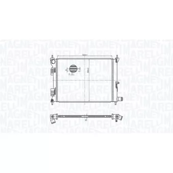 Radiateur, refroidissement du moteur MAGNETI MARELLI