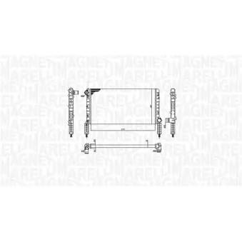 Radiateur, refroidissement du moteur MAGNETI MARELLI