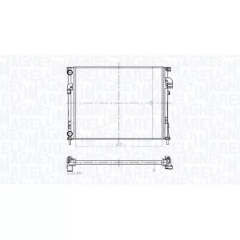 Radiateur, refroidissement du moteur MAGNETI MARELLI 350213181600