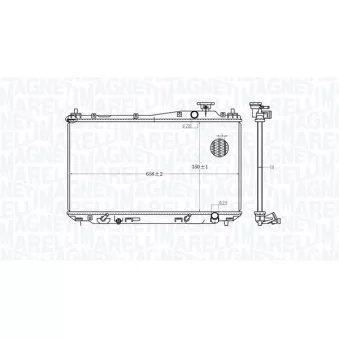 Radiateur, refroidissement du moteur MAGNETI MARELLI