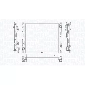 Radiateur, refroidissement du moteur MAGNETI MARELLI
