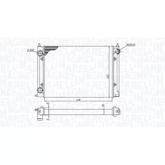 Radiateur, refroidissement du moteur MAGNETI MARELLI
