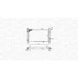 Radiateur, refroidissement du moteur MAGNETI MARELLI 350213188200 - Visuel 1