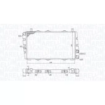 Radiateur, refroidissement du moteur MAGNETI MARELLI 350213189700
