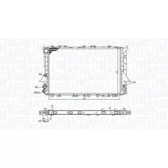Radiateur, refroidissement du moteur MAGNETI MARELLI 350213189900