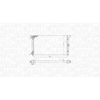 Radiateur, refroidissement du moteur MAGNETI MARELLI
