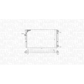 Radiateur, refroidissement du moteur MAGNETI MARELLI 350213191100