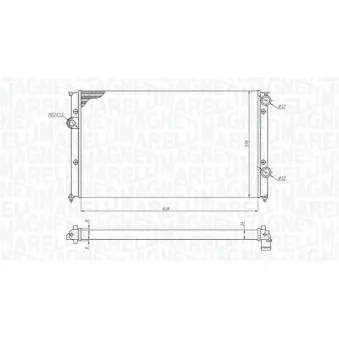 Radiateur, refroidissement du moteur MAGNETI MARELLI 350213191200