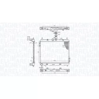 Radiateur, refroidissement du moteur MAGNETI MARELLI