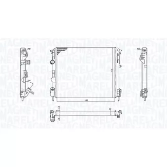 Radiateur, refroidissement du moteur MAGNETI MARELLI 350213192600
