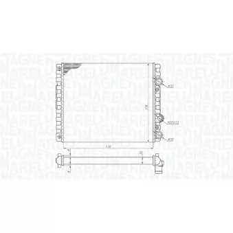Radiateur, refroidissement du moteur MAGNETI MARELLI 350213192900
