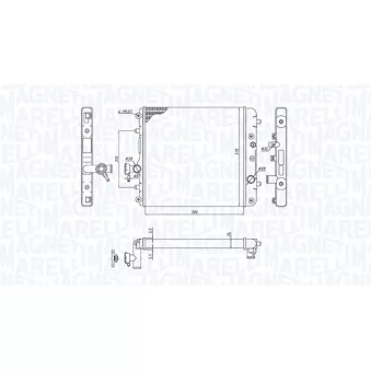 Radiateur, refroidissement du moteur MAGNETI MARELLI