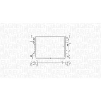 Radiateur, refroidissement du moteur MAGNETI MARELLI